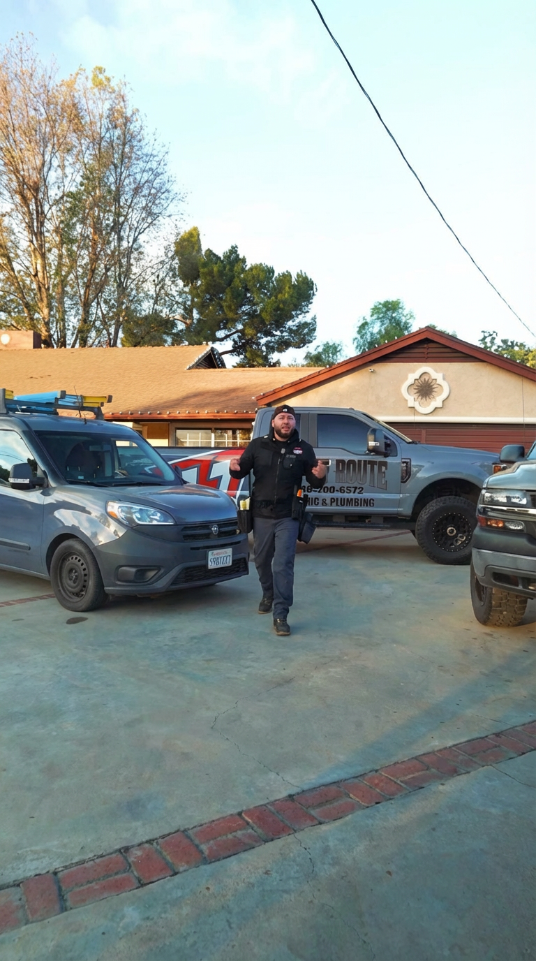 Albert, owner of Power Route Electric & Plumbing in Pasadena, CA